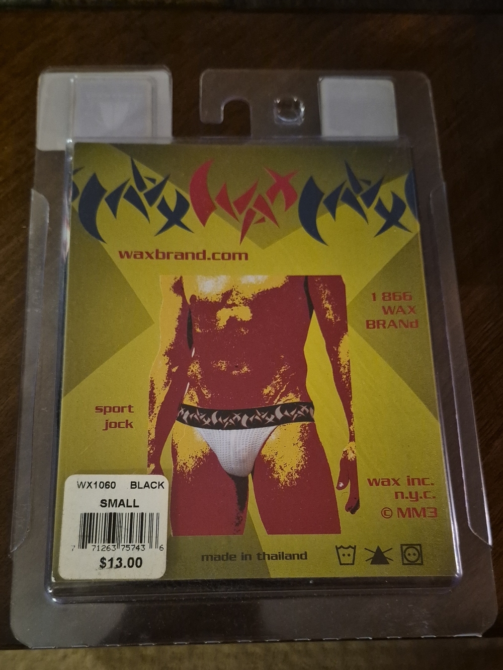 Men’s Black Sport Jock By Wax Brand International Male - Small